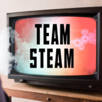 playing steam video games using a old TV